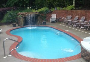 Holiday Pools Custom Waterfall